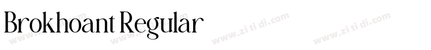 Brokhoant Regular字体转换 Brokhoant Regular字体转换